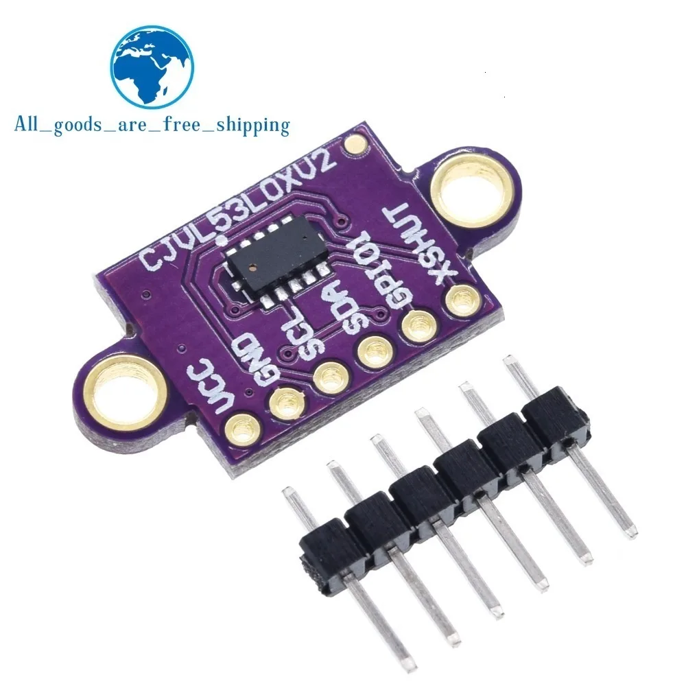 Laser Rangefinder Distance Meter VL53L0X Time-of-Flight (ToF) Laser Ranging Sensor Breakout 940nm GY-VL53L0XV2 Laser Distance Module I2C IIC 3.3V/5V for Arduino