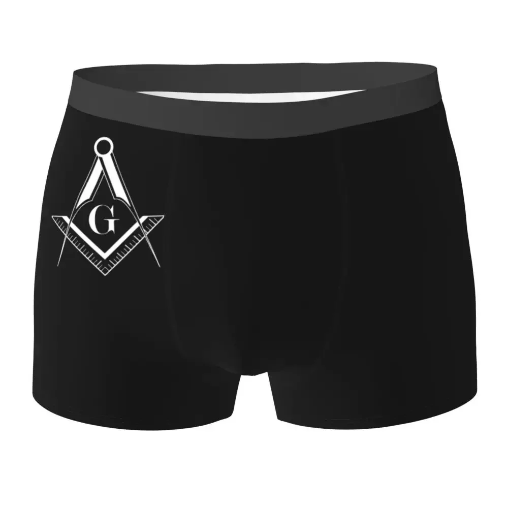 

Freemasonry Sign Symbol Man Underwear Freemason Mason Boxer Briefs Shorts Panties Funny Soft Underpants for Homme Plus Size