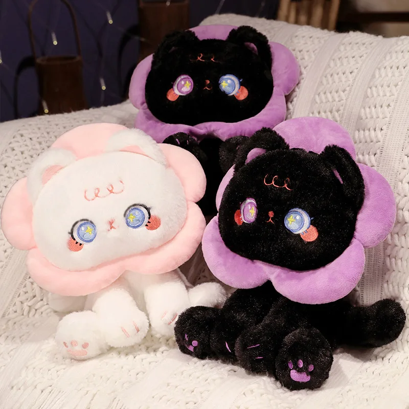 

Kawaii Petal Cat Plush Toy Cute Stuffed Animals Beautiful as a flower Cat Plushies Doll Anime Soft Kids Toys Girls Room Decor
