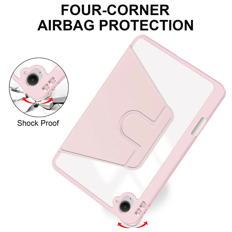 360° Rotating Clear Cover with Pencil Holder