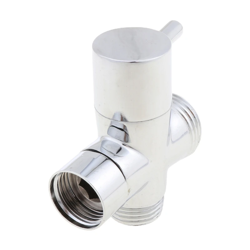1/4 3 Way Faucet Adapter Diverter Valve Counter Top for Handheld Shower Head Bath Tap Faucet Switch Outlet