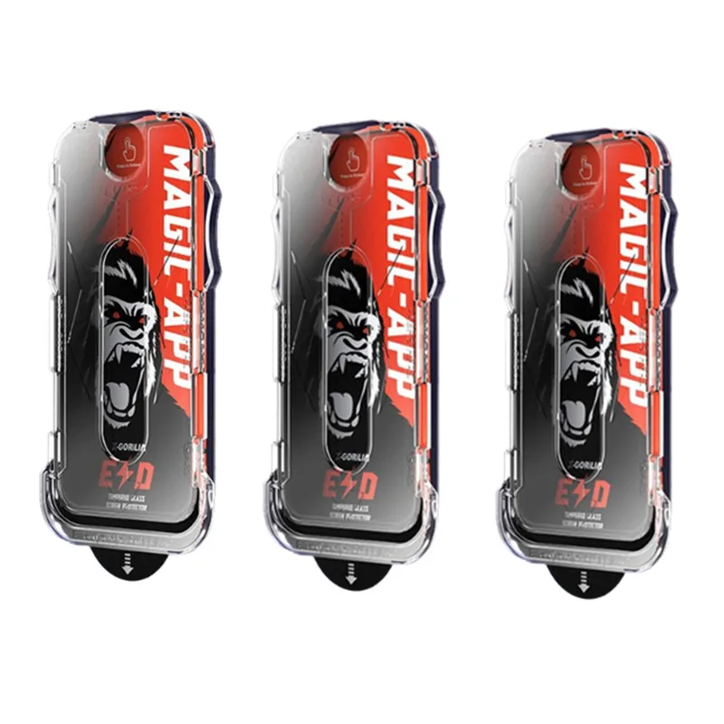 3 عبوات خالية من الغبار HD/الخصوصية من الزجاج المق...