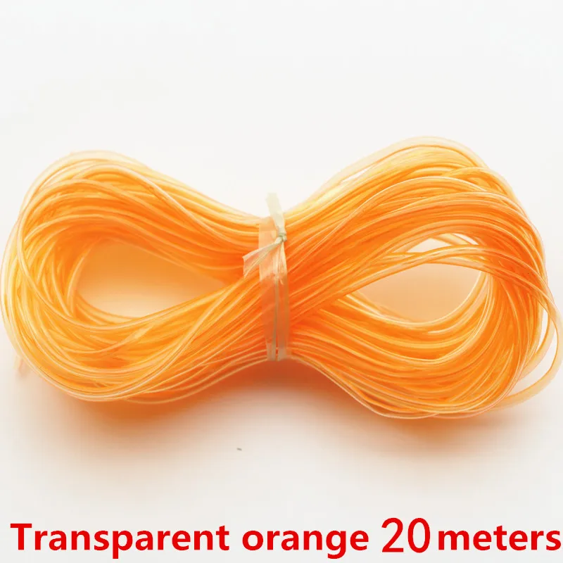 Colorful Decorative Jewelry Cord: 20m Memory Wire with 10m Hollow Rubber Tubing, 2mm Dia.