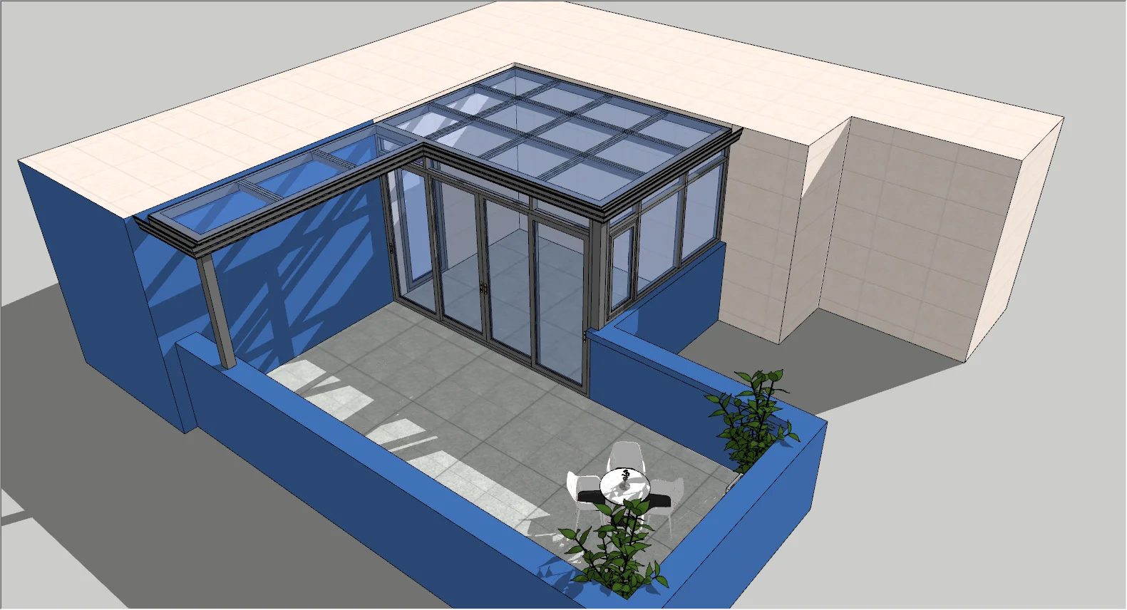 Sunshine Room Exquisitealuminum Glass House Winter House Sunroom for Swimming Pool, Garden, Villa Aluminum Sun