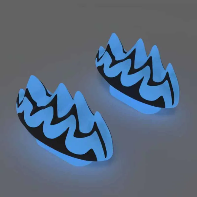 Cute Shoe Charms Decoration For Summer Shark Slippers Women Men Shark Sandals Fins Buckle Shoes Accessories Glow In The Dark 2pc