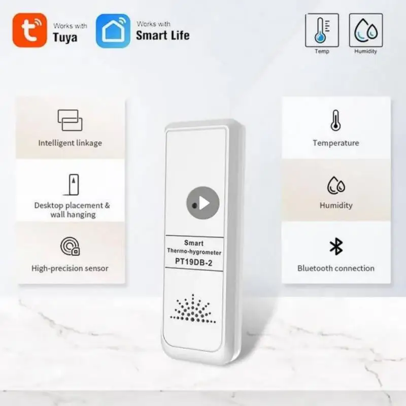 

Tuya Weather Station Smart Home Thermometer Hygrometer Bluetooth High-precisioen Temperature And Humidity Meter Data Display