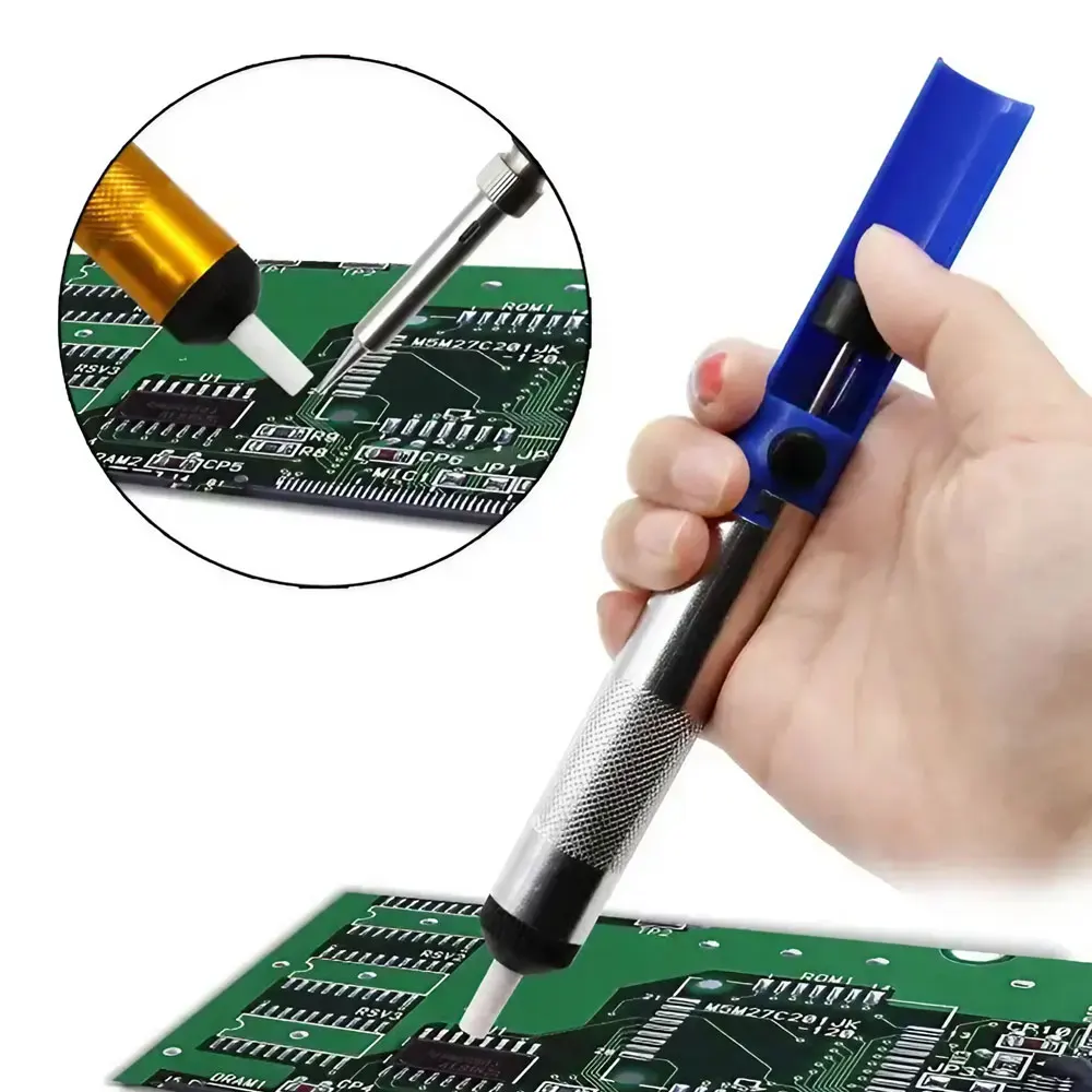 Aluminum Suction Pump Tin Gun Welding Pen Suction Cup Vacuum Removal Soldering Iron To Remove Old Hand Welding Tools desoldering suction pump