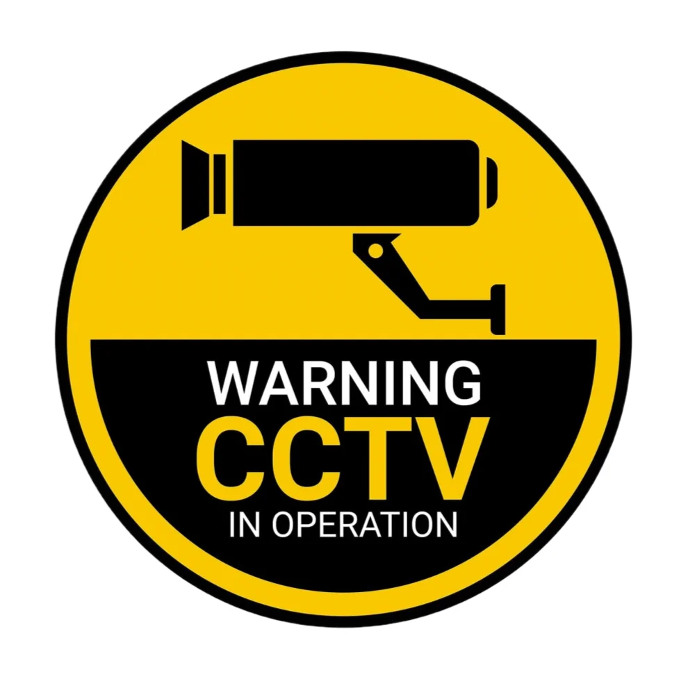 CCTV Warning Stickers Decals (Pack Of 4) - 300mm X 100mm, Vinyl, Indoor/Outdoor Use