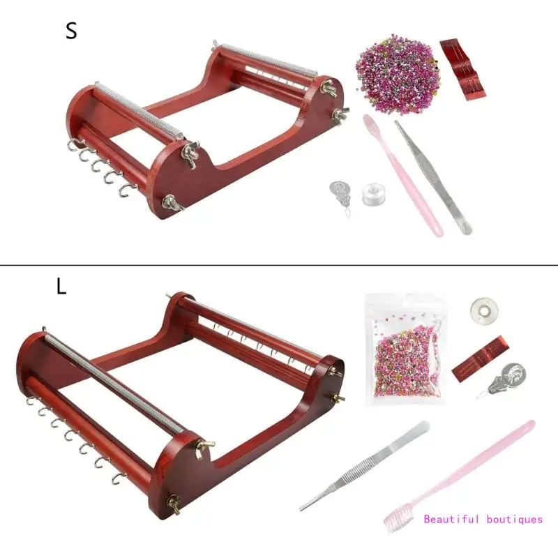 Antique Bead Weaving Machine Vintage DIY Jewelry Making Bead Set for Bracelets Necklaces DropShip