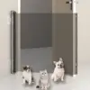 3 Sizes Pet Gate Fence Dog Cats Fence Indoor Automatic Retractable Stairway Aisle Isolation Mesh No Punch Safety Net Fence 4