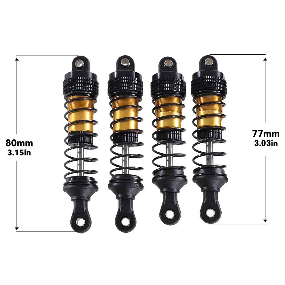 Für Wltoys 144001 -02 144010 124007 124008 124016 124018 124019 Metall Stoßdämpfer Öl Dämpfer RC Auto Upgrade Teile Zubehör – Detail 15