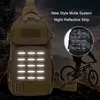 Tactical Sling Shoulder Bags Waterproof Night Reflective Strip Pack EDC New Molle Chest Bag 10L Capacity Wear-resisting black 5