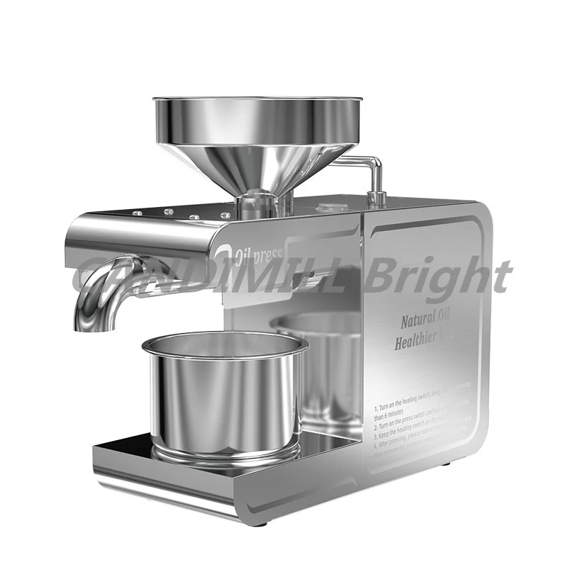 Stainless Steel Automatic Commercial Household Oil Press Machine Hemp Coconut Oil Extractor Machine