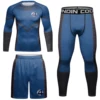 New MMA BJJ Rashguard Suit For Adult Male Muay Thai No Gi Grappling Long Sleeve+Pants Kickboxing Jersey+Shorts Sports Rashguards 1