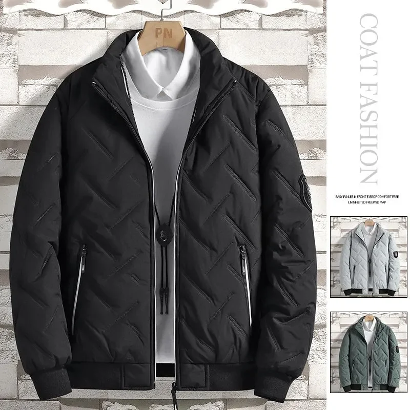 2023 New Parkas Winter Cotton Jacket Men Korean Version of The Trend of Short Section Collar Light Down Cotton Jackets for Men