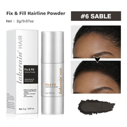 Waterproof Hairline & Root Concealer Pen - Instant Grey Coverage with Easy Blend Powder Stick (6SABLE)