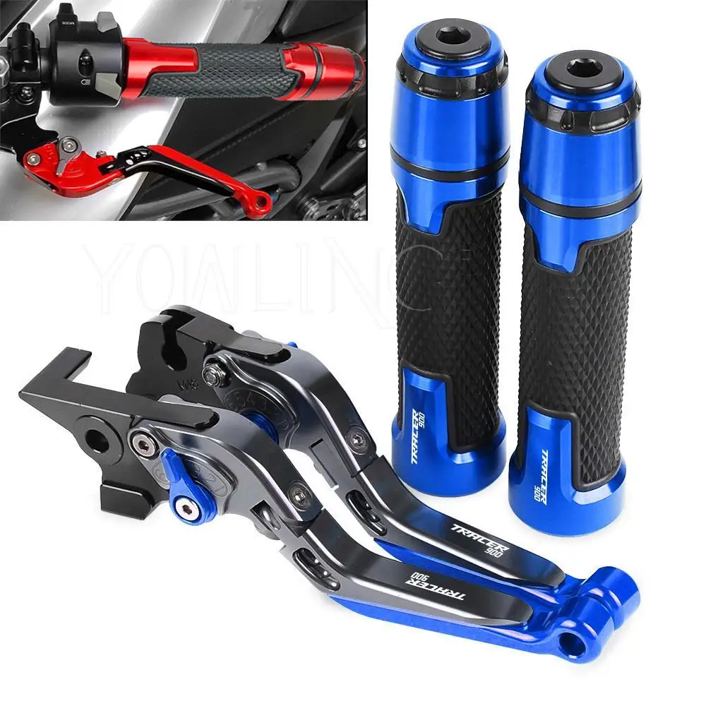 

TRACER900 Motorcycle CNC Brake Clutch Levers Handlebar knobs Handle Hand Bar Grip Ends FOR YAMAHA TRACER 900 GT 2018 2019 2020