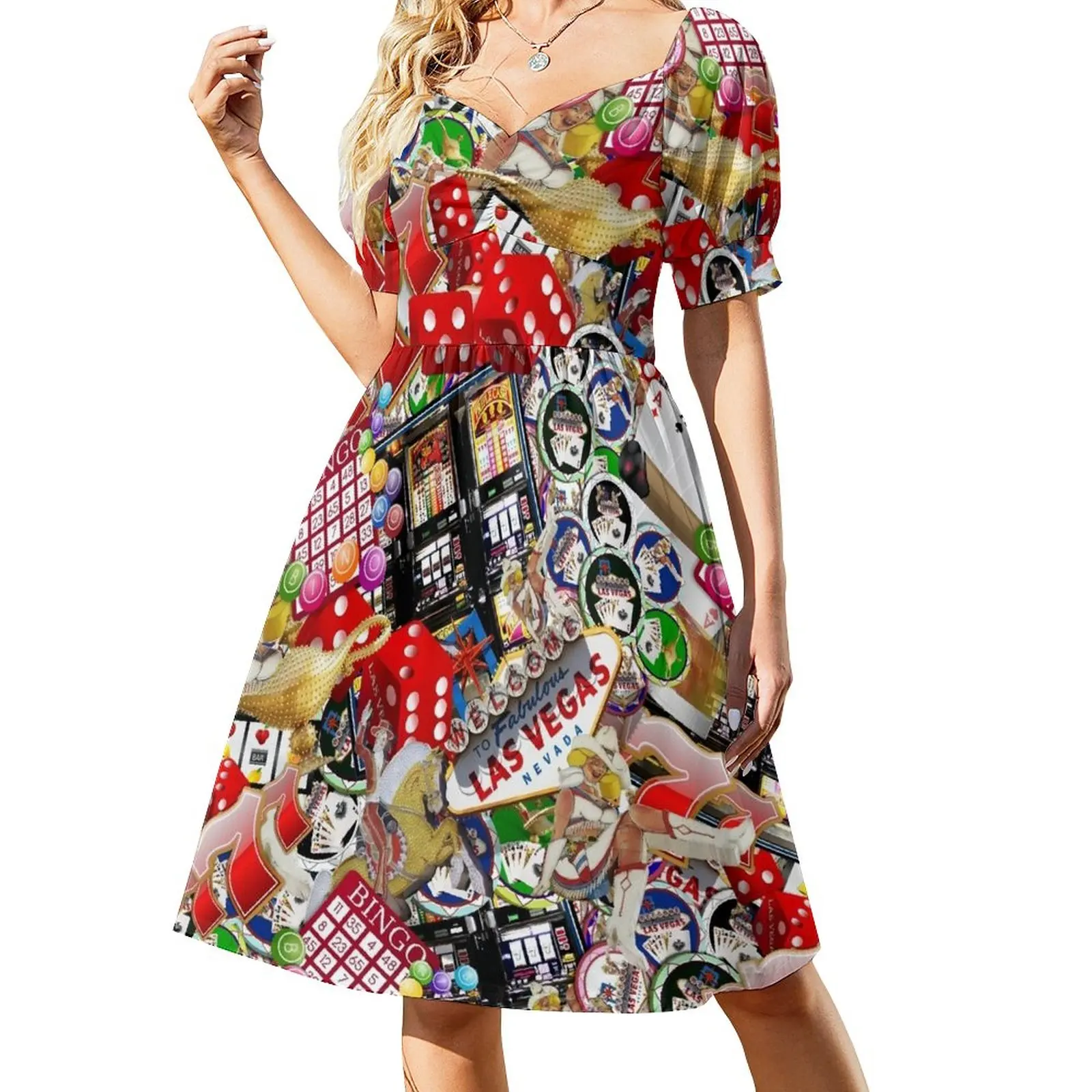 

Gamblers Delight - Las Vegas Icons Sleeveless Dress ceremony dresses women's evening dress 2024