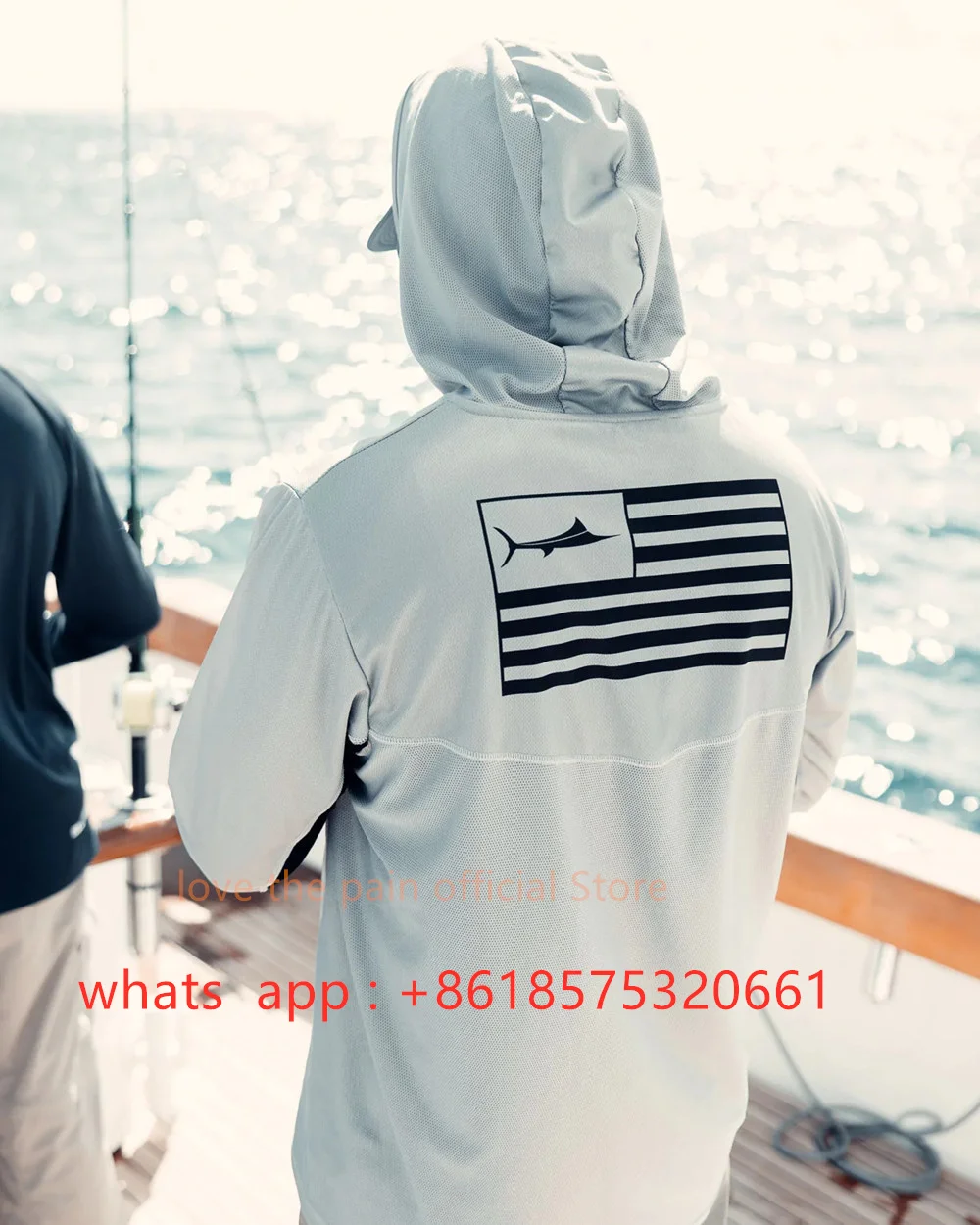 Description Picture 5 of itemBILL FISH Gear Mens Long Sleeve Fishing Hoodie Shirts Fishing Performance Apparel Camisa De Pesca Fishing Sun Protection Jerseys