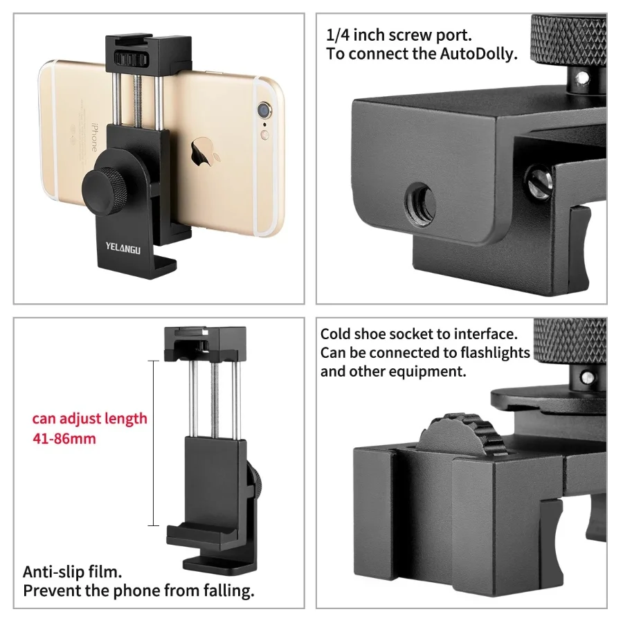 YELANGU L4X Motorize Slider Rechargeable Camera Dolly Slider Rail for DSLR Camera Camcorder Gopro Smartphone Track