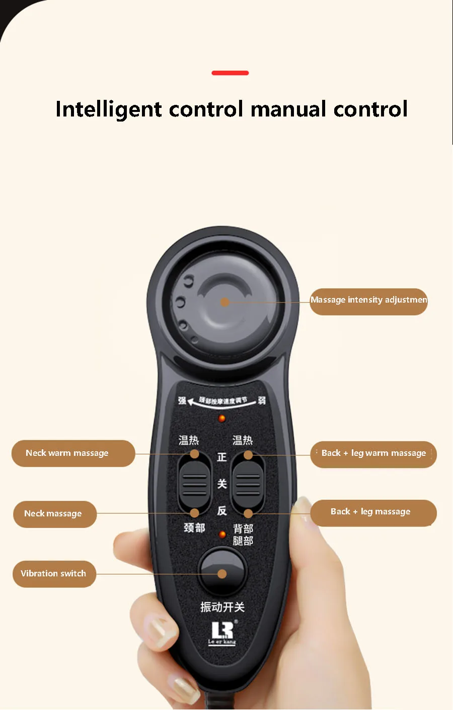 Cervical Vertebra Massager Neck Waist Back Shoulder Multi-Functional Whole Body Vibration Massage Chair Cushion Household