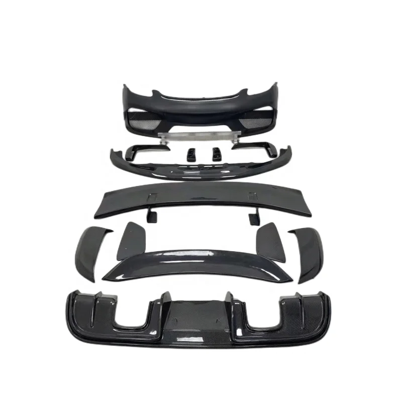 Gt4 Style Car Body Parts Paraurti Anteriore Paraurti Posteriore Spoiler Punta Di Scarico Per Porsche 718 Cayman Kit Carrozzeria In Fibra Di Carbonio G