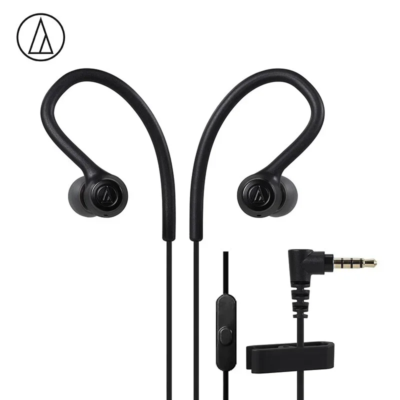 Audio-Technica Ath-Sport10Is Auricolare Supra-Aurale In-Ear Professional Sport Run Wire Control Auricolare Auricolare Mic Ipx5 Waterproo