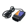 Auto Reader ELM 327 USB V1.5 PIC18F25K80 Chip OBDII USB ELM327 V1.5 Car Scanner Tool OBD2 Interface USB Cable To laptop 5