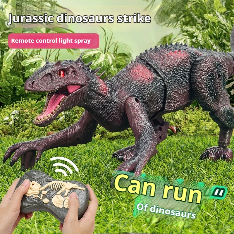Simulated Tyrannosaurus Rex Remote Control Electric Dinosaur Jurassic Running Interactive Boy Holiday Toy Big Spiny Back Dragon 3