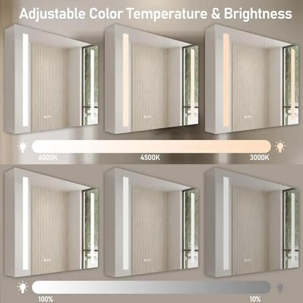 36"X30" Bathroom Medicine Cabinet with Mirror Vanity Storage Cabinet
