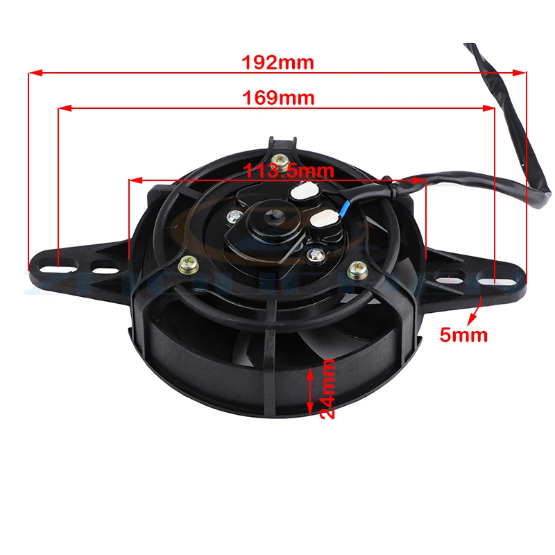 Motorcycle Cooling Fan 200cc 250cc 300cc Motorcycle Cooling Fan 120mm Dirt Pit Bike Motorcycle ATV Quad Oil Cooler Water Radiator Electric 12V