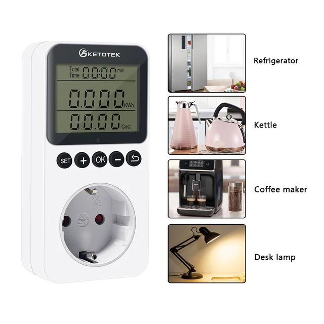 AC Power Energy Meter Digitale Wattmeter KWh Watt Volt Amp, 47 OFF