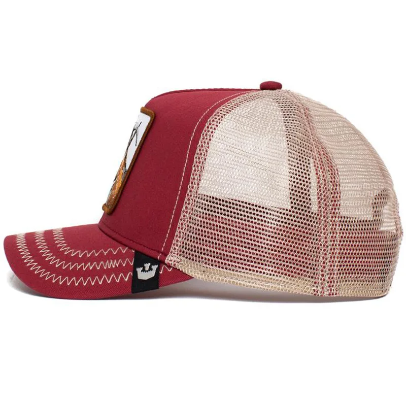 Moda animali ricamo berretti da Baseball uomo donna Snapback cappello Hip Hop estate maglia traspirante Sun Gorras Unisex Streetwear Bone