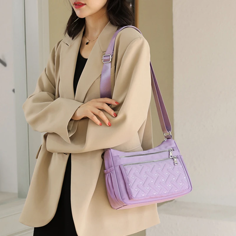 Korean Style Waxed Leather Commuter Handbag with Velvet Lining
