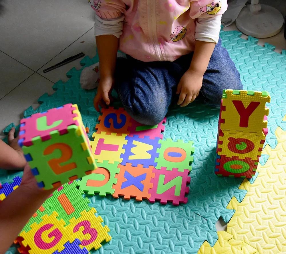EVA Mat Foam Puzzle Mats Baby Play Kids Alphabet Number Abc Tiles Toddlers Soft Babies Interlocking Puzzle Toys Educational 2