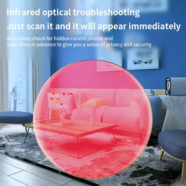 Camera Detector for Hidden Camera Portable Pinhole smart home Lens Detect Gadget Anti-Peeping Safety Protection Candid Detector 3