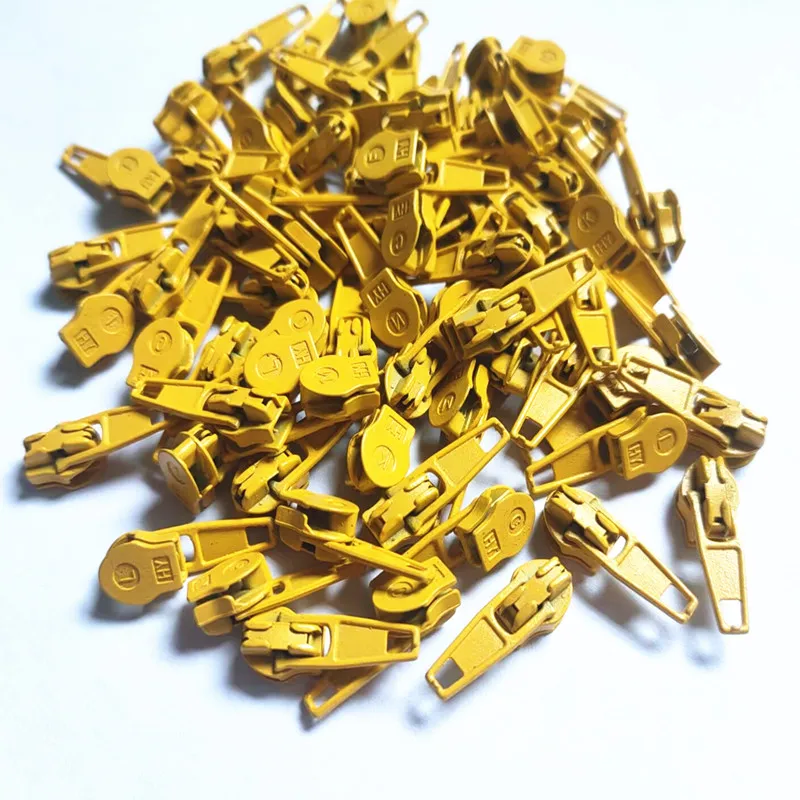 20Pcs 3# Nylon Coil Auto Lock Zipper Puller DIY Sewing Tool （20 Colors）