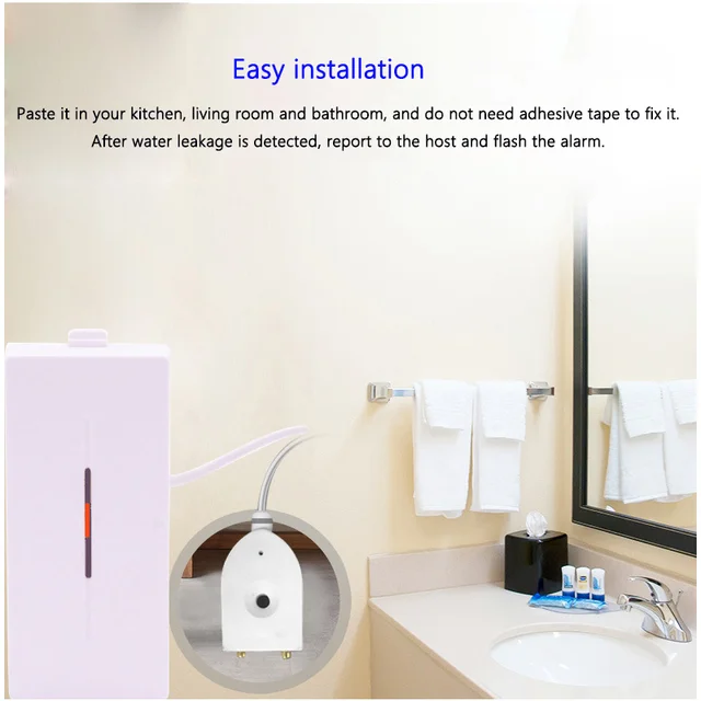 1/3/6/10pcs Flood Overflow Water Leaking Detector Wireless 433MHz Water Leakage Sensor Detection For Home Smart Kitchen Security 1