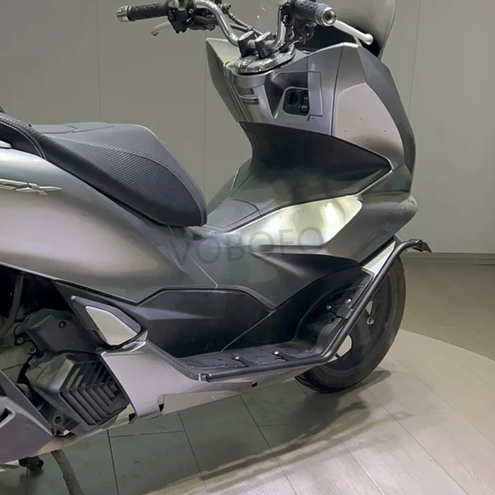 혼다 PCX160 PCX 160 PCX-160 2021-2024 오토바이 프론트 범퍼 안티 드롭 바 탱크 프로텍터 엔진 가드 하이웨이 크래시 바