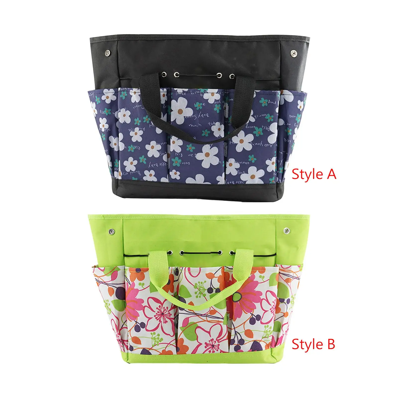 Gardening Hand Tool Storage Tote Bag Reusable Universal Stylish Multipurpose Durable Large Capacity with Handle Multi Pockets