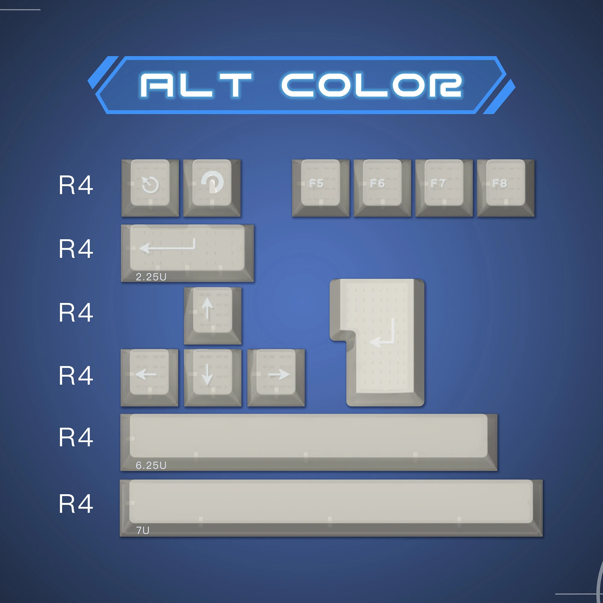 Zero G X Domikey Cherry 3rd Third Space ABS Doubleshot keycap for