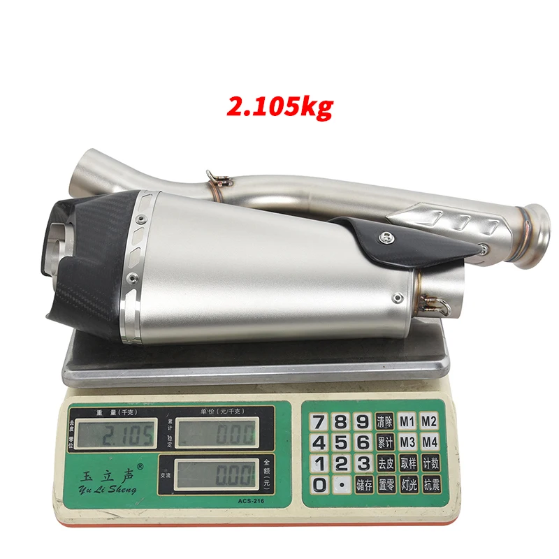 Motorcycle Exhaust Escape System Modify Muffler Moto Mid Link Pipe DB Killer Slip On For KTM 790 890 Adventure R Rally 2019-2022 - Image 6