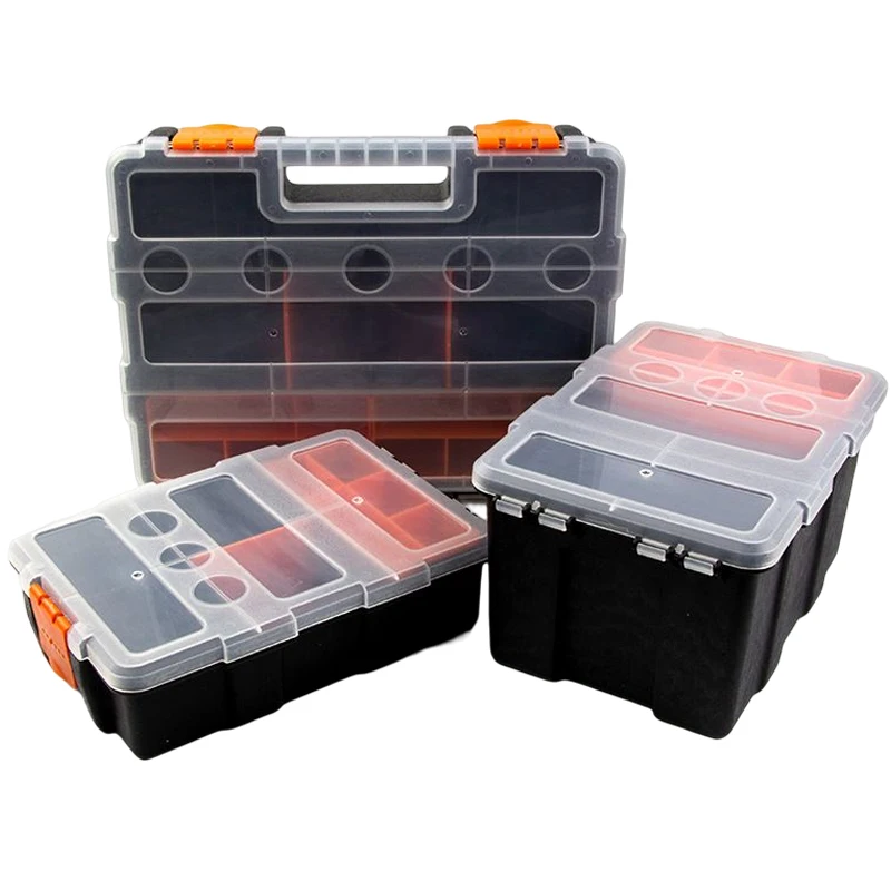 1PC Multi functional Tool Box Hardware Parts Storage Boxes Removable