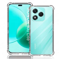 Clear Silicone Shockproof Cover with Lens Protection for Honor 600 5G (Transparent)