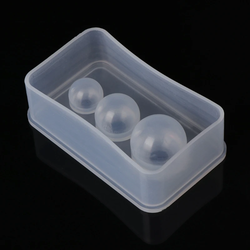 

Y1UB 3D Sphere Silicone Resin Molds Clear Silicone Ball Mold Pendant Casting Mold DIY Jewelry Making Planet Decor Epoxy Mold