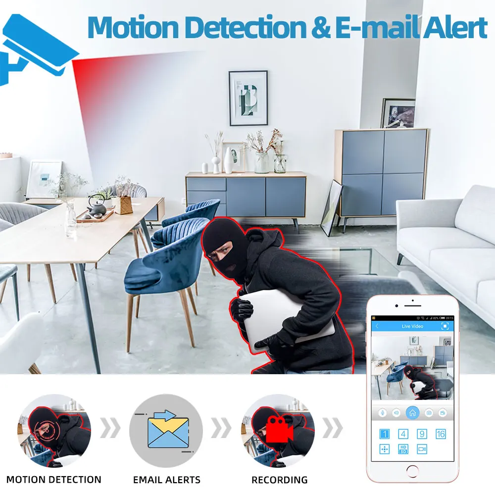 8MP XMEYE CCTV Analog Dome Camera 4K Indoor Home Color Night Vision 5MP Face Detection AHD Security Surveillance Camera BNC DVR 3