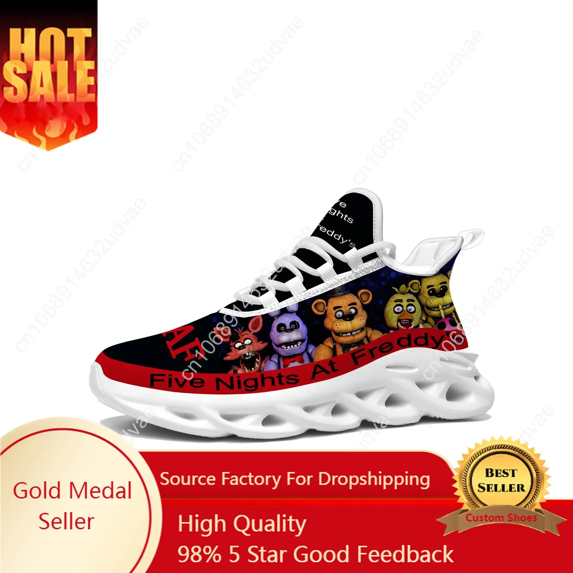 

Game N-Nights Cartoon At F-Five Manga F-Freddys Flats Sneakers Mens Womens Sports Running Shoes Sneaker Customized Made Shoe