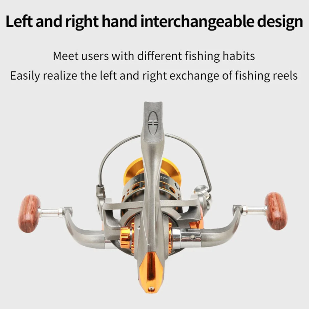 Spinning Fishing Reel CNC Metal Spool Fishing Reel All Purpose Fishing Spinning Reel for Saltwater and Freshwater