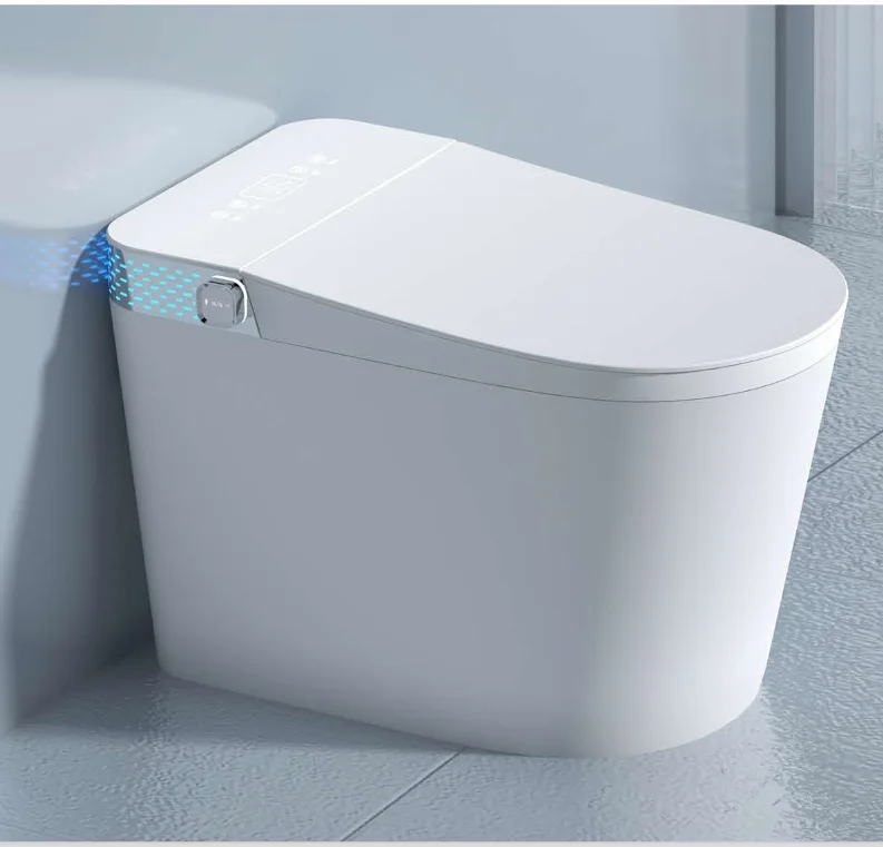 Bathroom Floor Mounted Auto Sensor Flush WC Intelligent Toilet One Piece Smart Toilet Ceramic