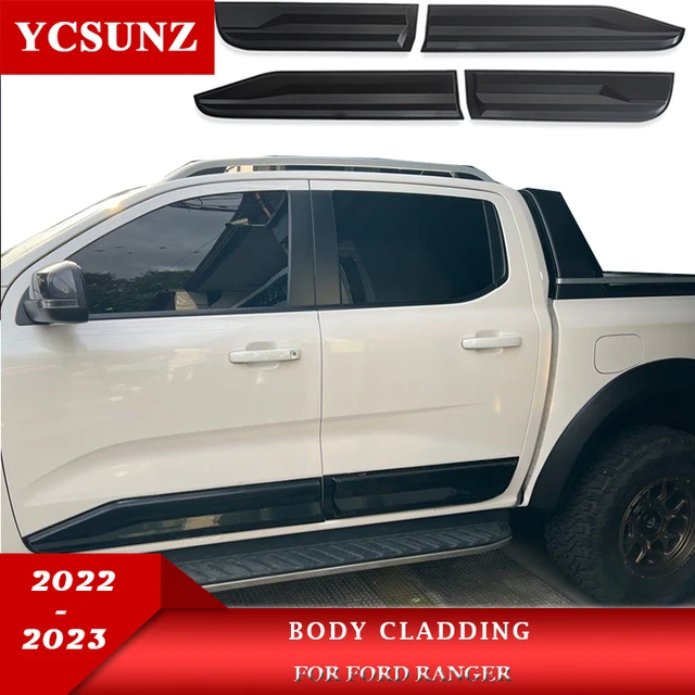 Slim Matte Black Side Door Molding Body Cladding For Ford Ranger T9 2023  2024 Wildtrak XLT XL XLS Sport Next Gen Accessories - AliExpress